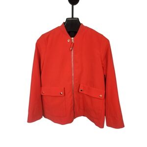 NWT H&M Red Zip-Front Jacket